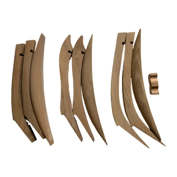 Manico destro/sinistro Riser per arco in legno leggermente impostato fai da te tradizionale arco accessori per tiro con l'arco assemblaggio per la caccia al tiro con l'arco