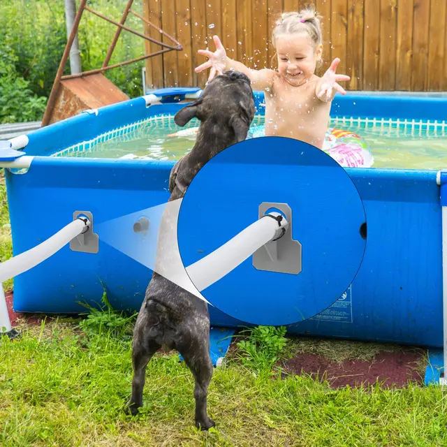 30-38 Mm-Es Medence Csövek Rögzítő Tartó Tartók Az Intex Bestwa Felett A Föld Feletti Tömlőkonzerv Zárójelhez Kábel Nyakkendővel - Image 5