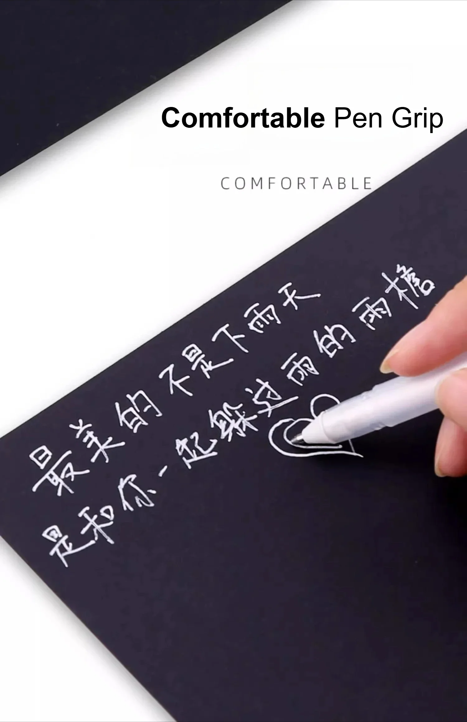 SAKURA Gelly Roll Textmarker Weiß Silber Gold für schwarze Kartenzeichnung Handgezeichnete Comics Malerei Design Handgezeichnet – Detail 8