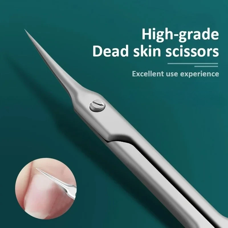Cuticle Scissors Professional Manicure Small Scissors Dead Skin Remover For Nails Art Stainless Steel Cuticle Cutter