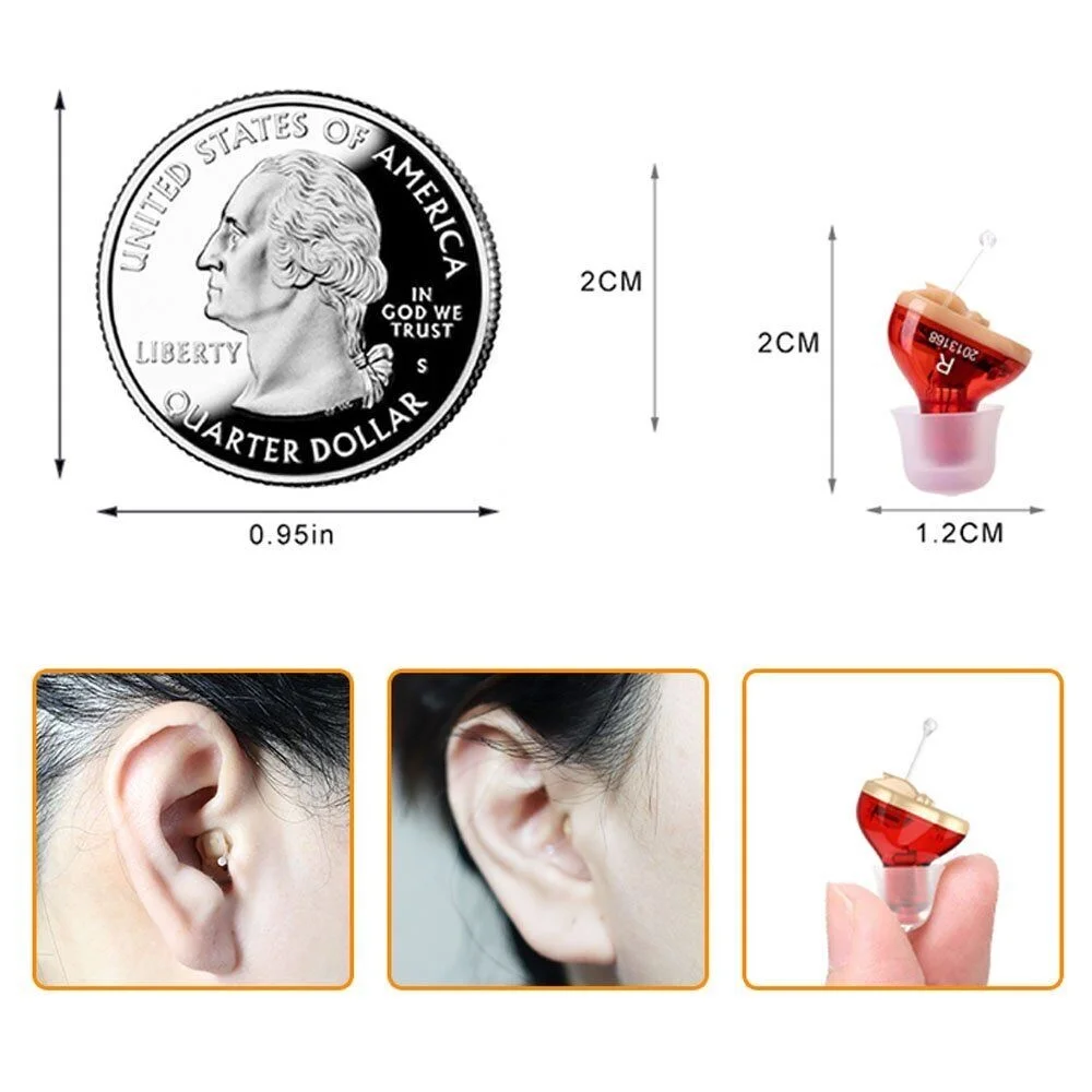 Mini In-Ear Aids Enhancer Sound Voice Amplifier Hearing Invisible Digital UK 3