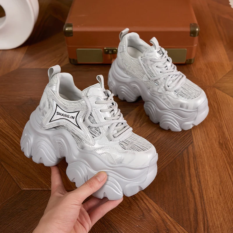 AUTUSPIN 10 سنتيمتر الوردي سميكة سوليد أحذية للصيف...