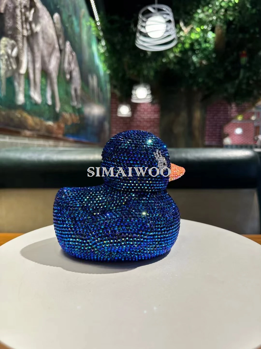 Strass Stickerei gelb blau Ente Münze Lagerung Handwerk DIY Kit Diamant Malerei Mosaik Kind Geburtstag kreative Bling Geschenk – Detail 8