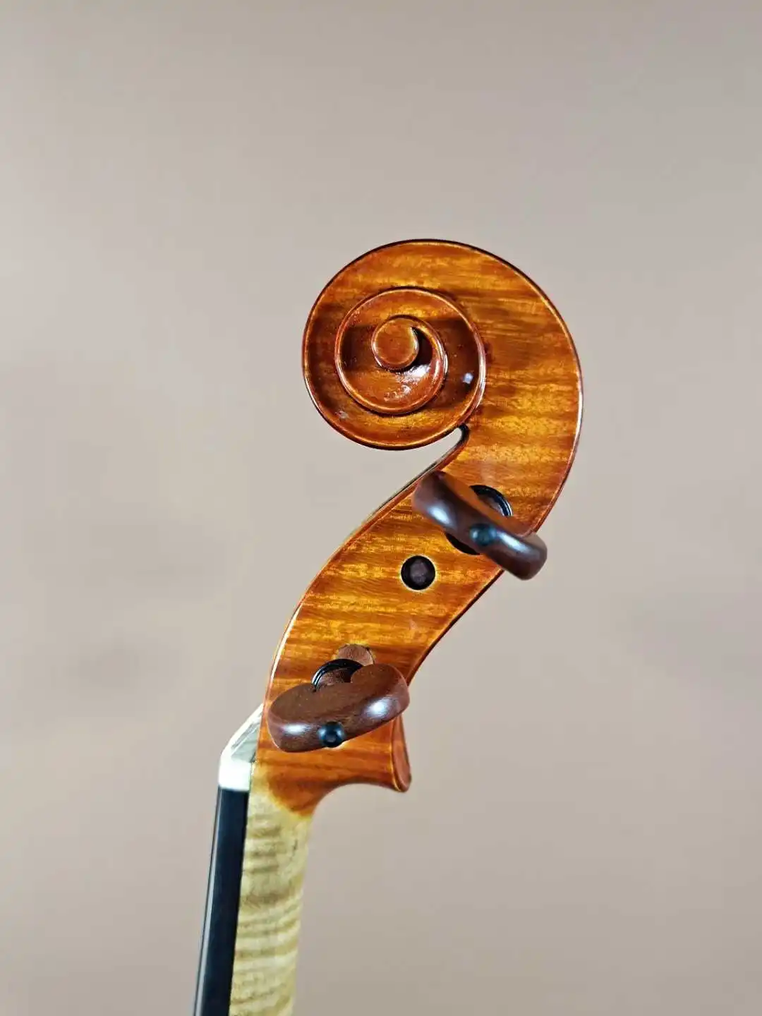 Master Tone ! Italy Top Oil Varnish! Fully hand painted ！4/4 Handmade golden yellow Violin musical instrument free case bow