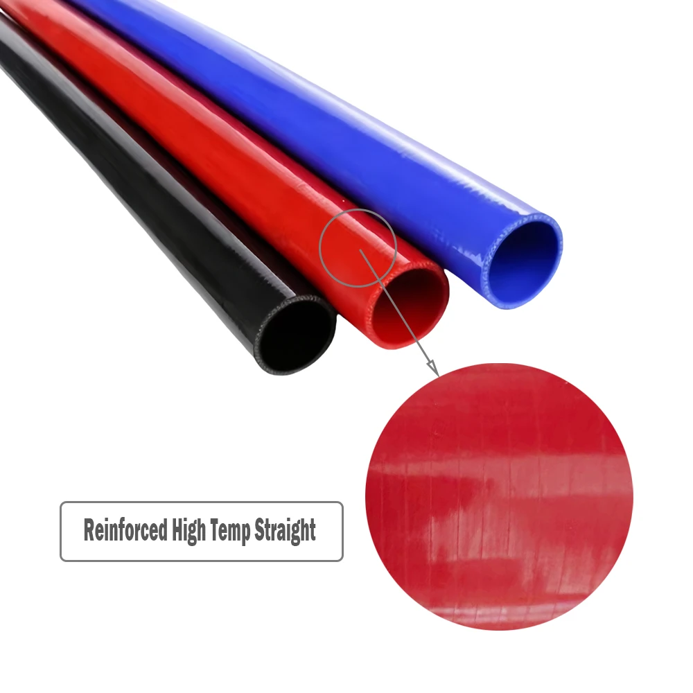 Reinforced straight silicone intercooler tube pipe coolant hose air intake pipe water hose ID16-120mm silicone tube