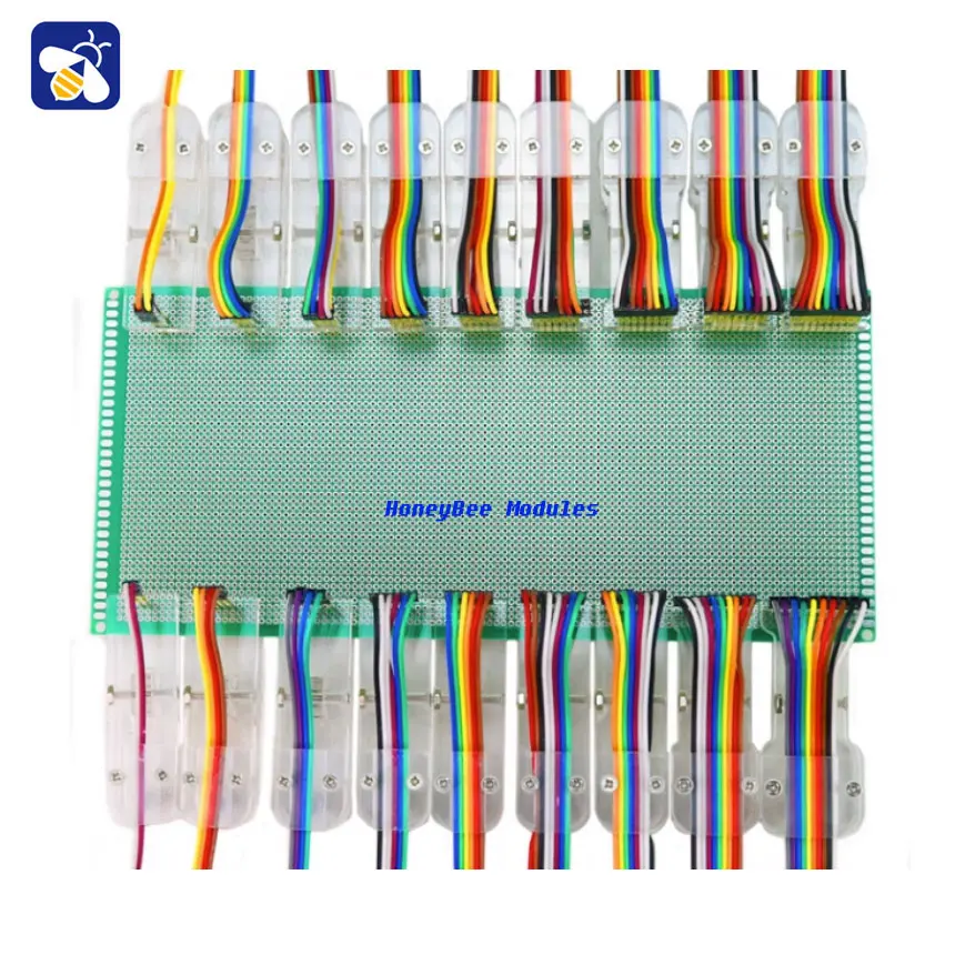 1.27 1.5 2.0 2.54 pitch test clips program burner clips PCB burner jig programmer downloader acrylic pcb clip pcb test fixture