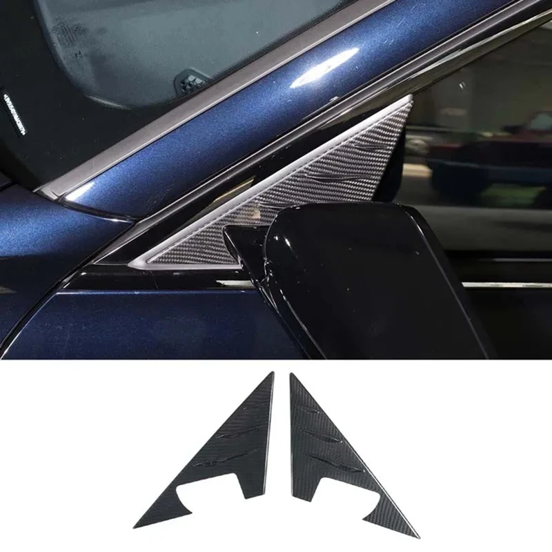 

Для BMW 3 серии G20 G28 2020-2023 натуральное углеродное волокно A-Pillar треугольная крышка отделка декоративные внешние детали аксессуары