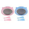 Ice Cream Maker Pan with 2 Scrapers Multifunctional Food Plate Durable Rolled Homemade Rolled Cream Frozen Yogurt Gelato 3