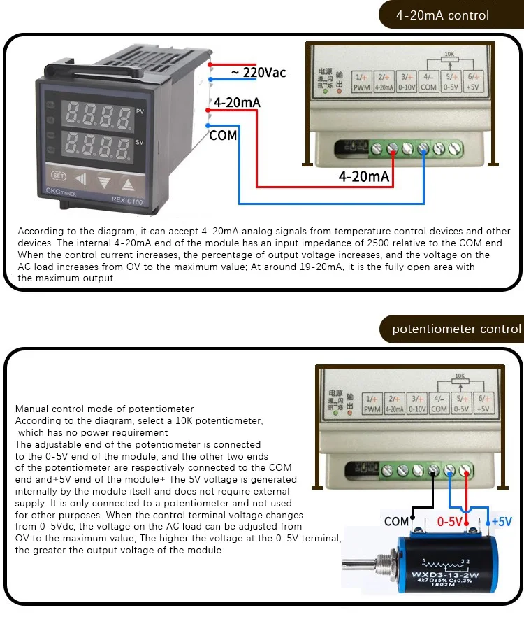 ciclo, controle RS485 para mudança de fase tiristor, LSJK-SCR, 1pc