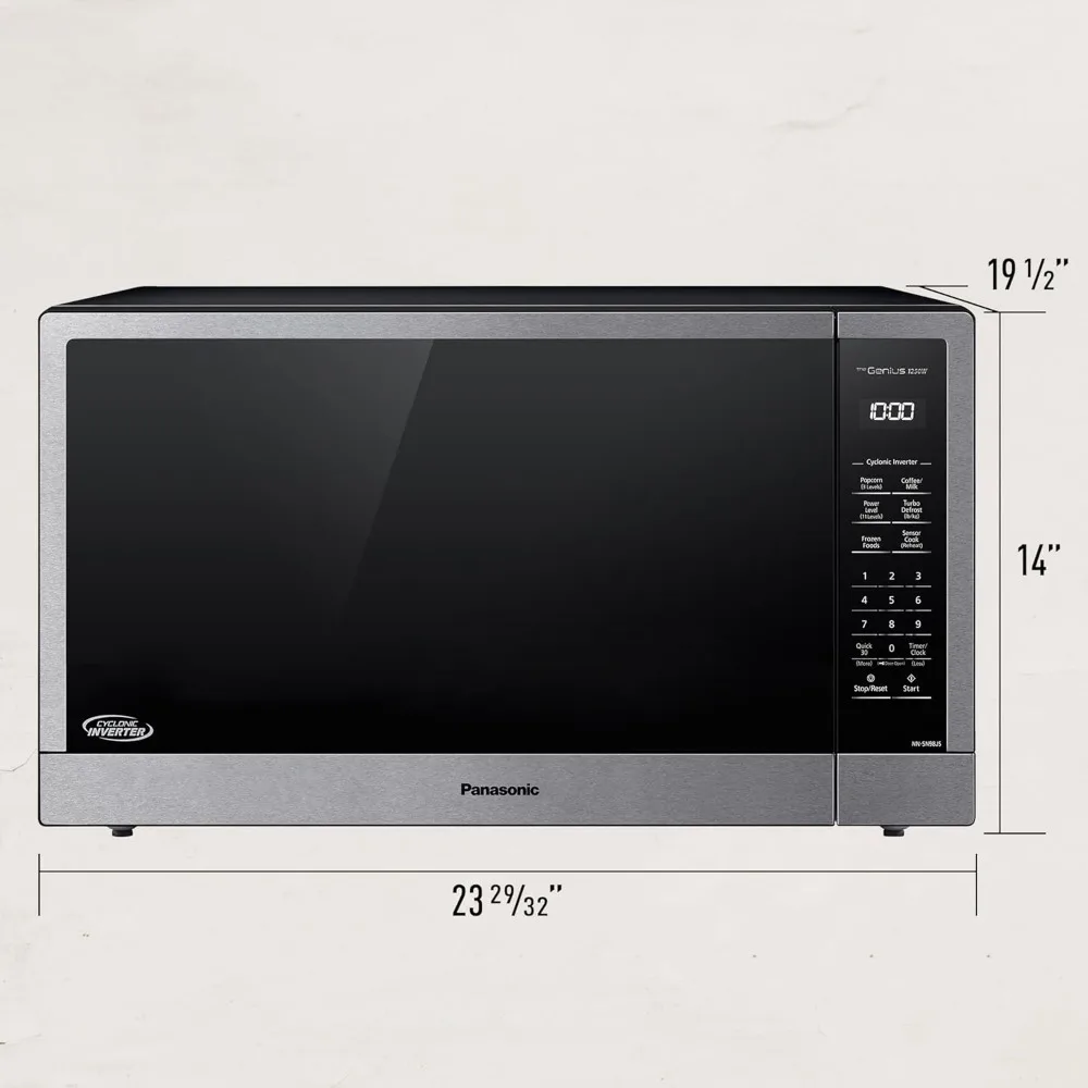 Microwave Oven Countertop,Stainless Steel,Food Warming Feature,Smart Cooking Setting,Inverter Technology With Turbo Defrost 4