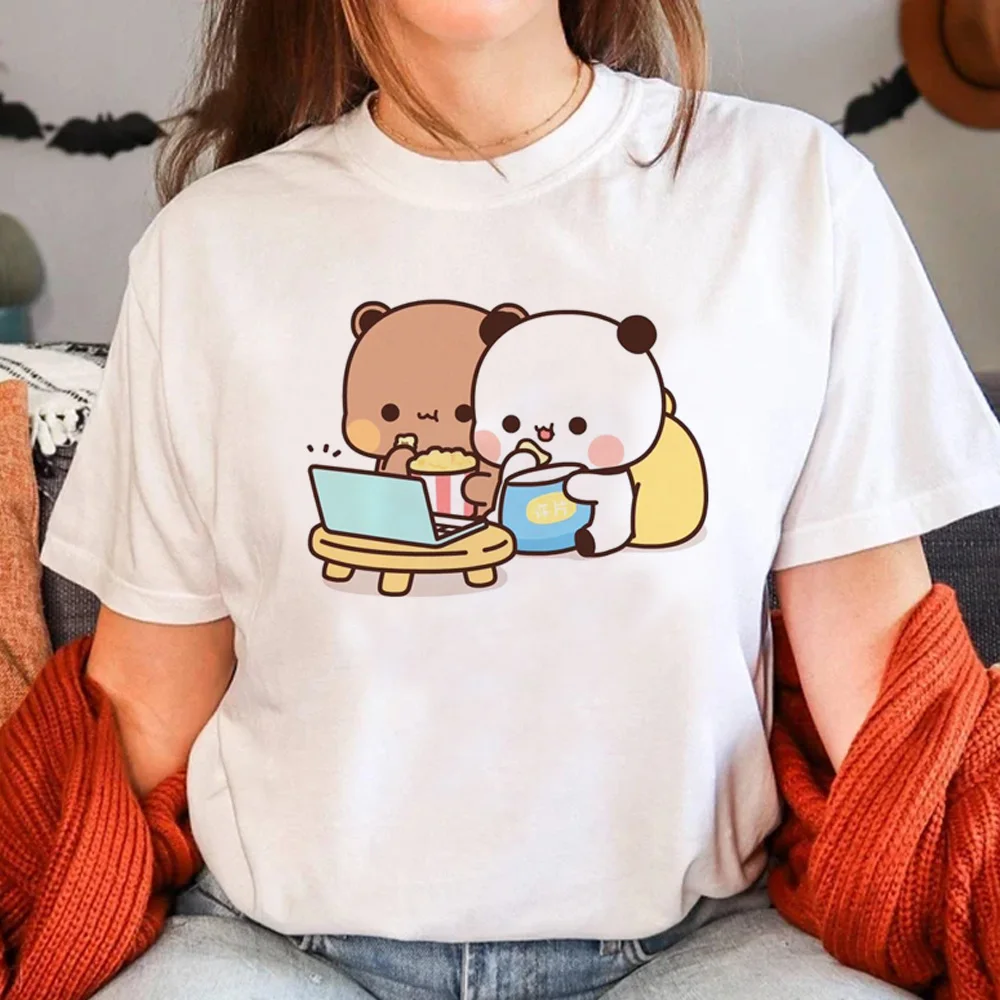 

Женская футболка Bubu And Dudu с рисунком манга Y2K, забавная Женская одежда с рисунком в стиле Харадзюку