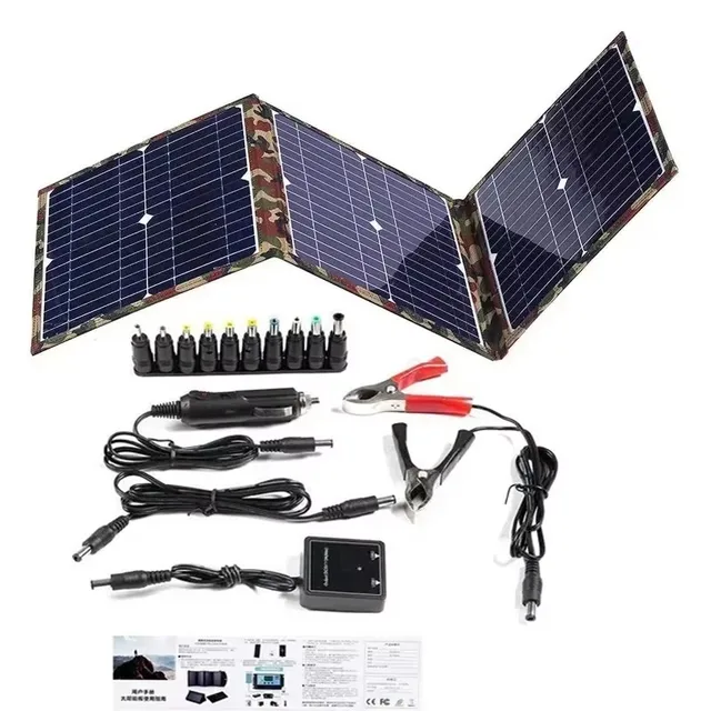 Solar Panel Kit Complete Camping Foldable 800W Solar Power Station MPPT Portable Generator Charger 18V for Car Boat Caravan Camp 4