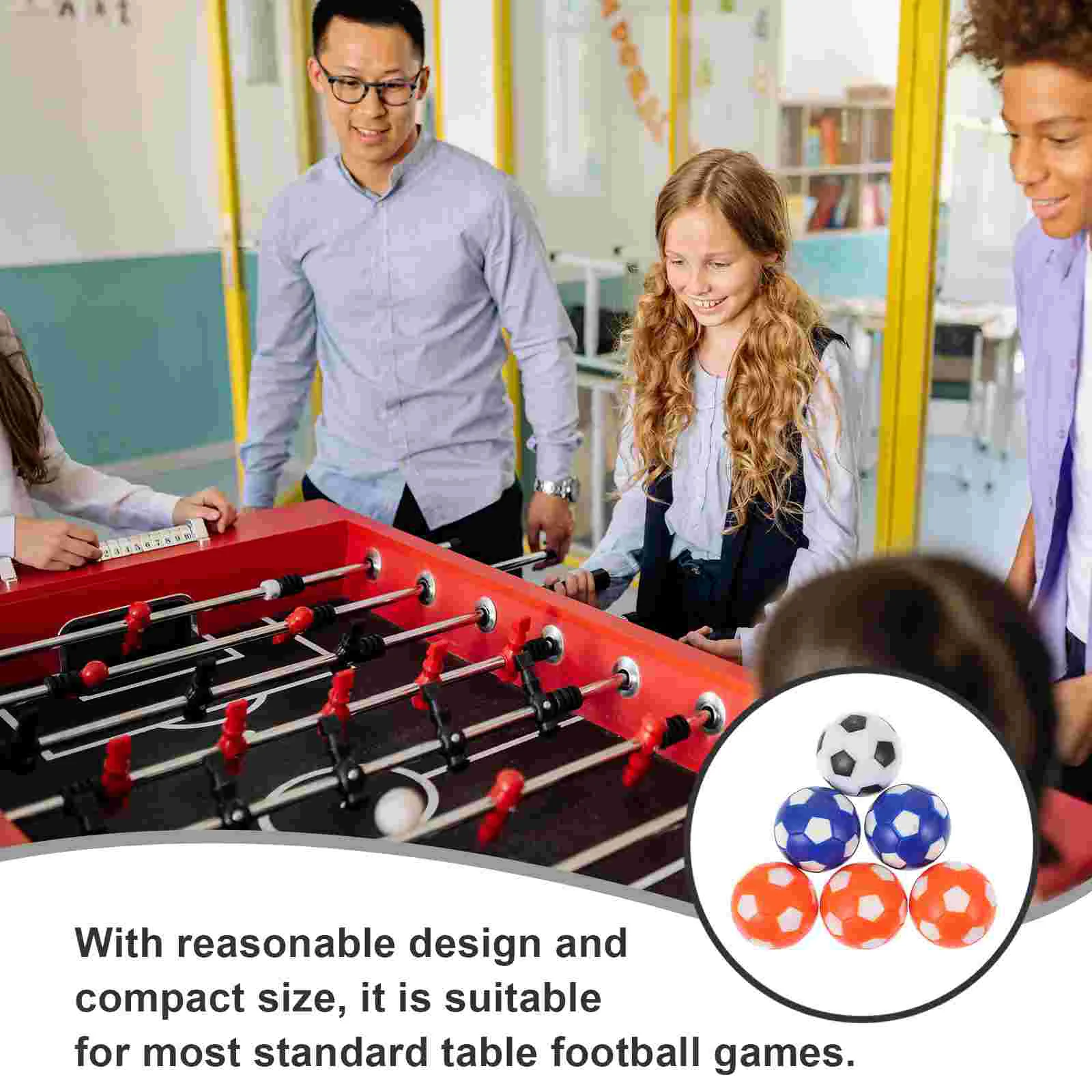 9 Pcs Mini Table Football Machine Accessories Children Toy Soccer Game Supplies Foosball Replacement Balls Desk Sports Equipment