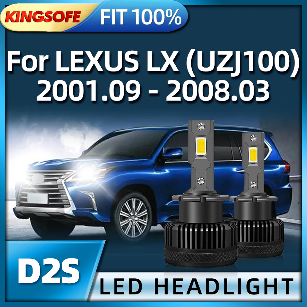 

Roadsun 45000LM 130W D2S LED Headlights HID Bulb Car Light For LEXUS LX (UZJ100) 2001 2002 2003 2004 2005 2006 2007 2008