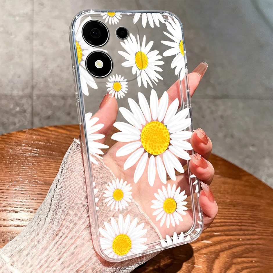 Sweet Lovely Girl Dustproof Transparent Phone Case – Creative Protective Cover