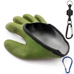 Waterproof Anti - Slip Fishing Gloves - Durable Full Finger Cutproof Hand Protection (M right and clasp)