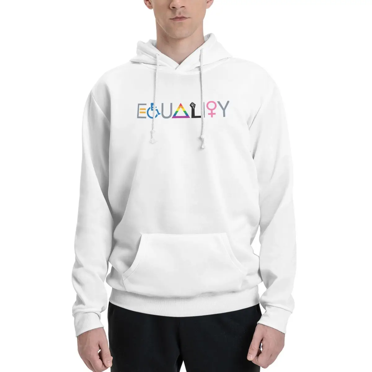 Lgbt Gay Rainbow Pride Fruity 2 Couples Plus Velvet Hooded Sweater Novelty Fitness beautiful With hood pullover High quality
