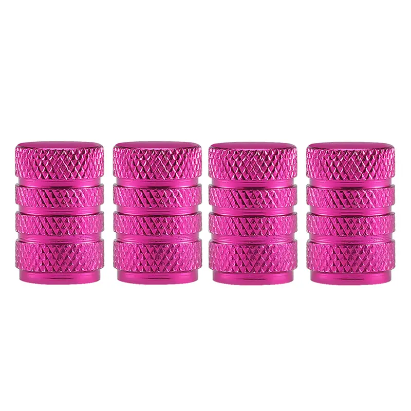 DSYCAR 4Pcs Silver Car Tire Valve Stems Cap Knurling Style Tire Valve Cap Aluminum Tire Wheel Stem Air Valve Cap for US Schrader - Image 19