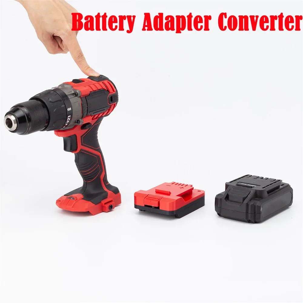 Battery Adapter Converter for Hyper Tough 20V Li-ion Battery to for Bauer 20V Cordless Power Drill Tools(without Batteries ) usb to lr14 cable 1 5v 3v 4 5v 6v 7 5v power supply cord converter wire replace 1 5pcs lr14 batteries 120cm