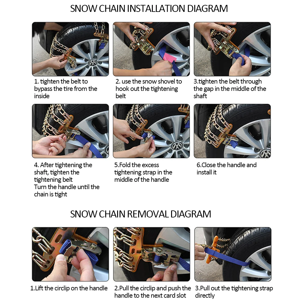 New Snow Chain Urethane Set Wheel Ties Belts Car Tires Chains Winter Anti-slip Chain Anti Skid Plastic Snow Chains tire chains