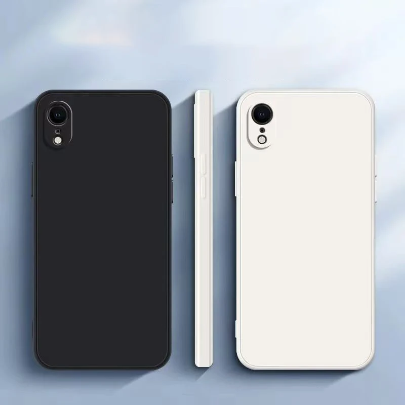 Für iphone XR X XS Max Original Fall Für iphone XR XS Max Stoßfest TPU Flüssigkeit Silikon Schutzhülle Telefon Zurück Abdeckung fall – Detail 3