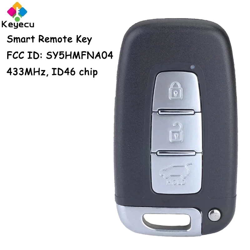 KEYECU Replacement Smart Remote Control Car Key With 3 Buttons 433MHz KEYECU Replacement Smart Remote Control Car Key With 3 Buttons 433MHz