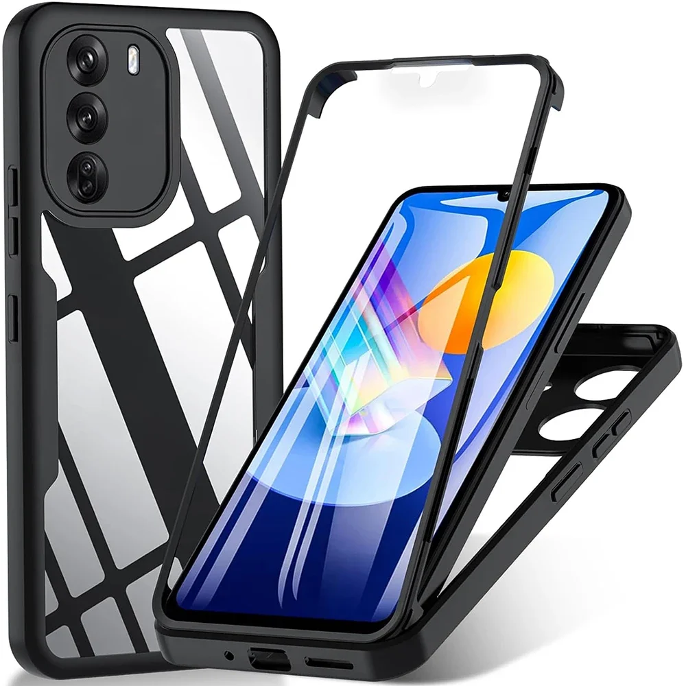 Sleek 3-in-1 360° Full Protection Acrylic + TPU Phone Case