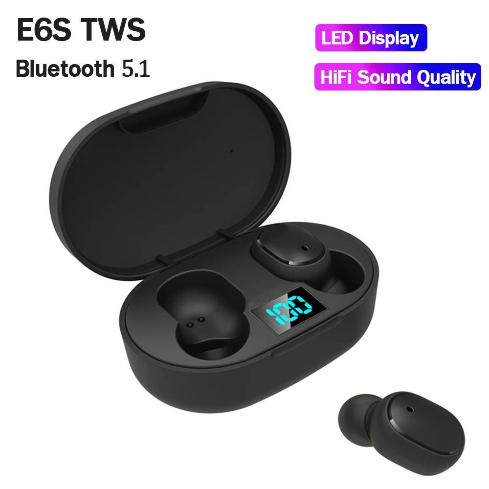 Ellenne AURICOLARI CUFFIE BLUETOOTH 5.0 WIRELESS A6S TWS SPORT SENZA FILI - Foto 4