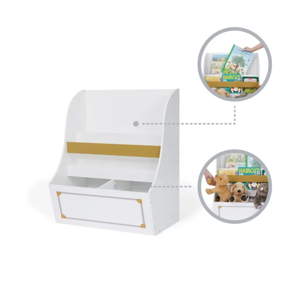 Fantasy Fields Versailles Kids Wooden Bookcase and Storage Bin 4