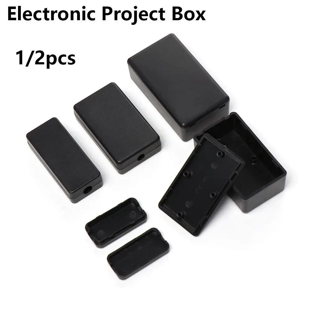 

1/2pcs Hot DIY High Quality Black Electronic Project Box Waterproof Cover Project Instrument Case Enclosure Boxes