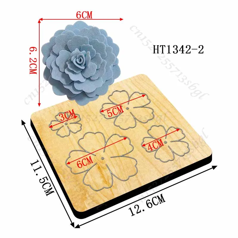 Description Picture 4 of itemFlowerCutting dies - New Die Cutting And Wooden Mold,HT1342 Suitable For Common Die Cutting Machines On The Market.