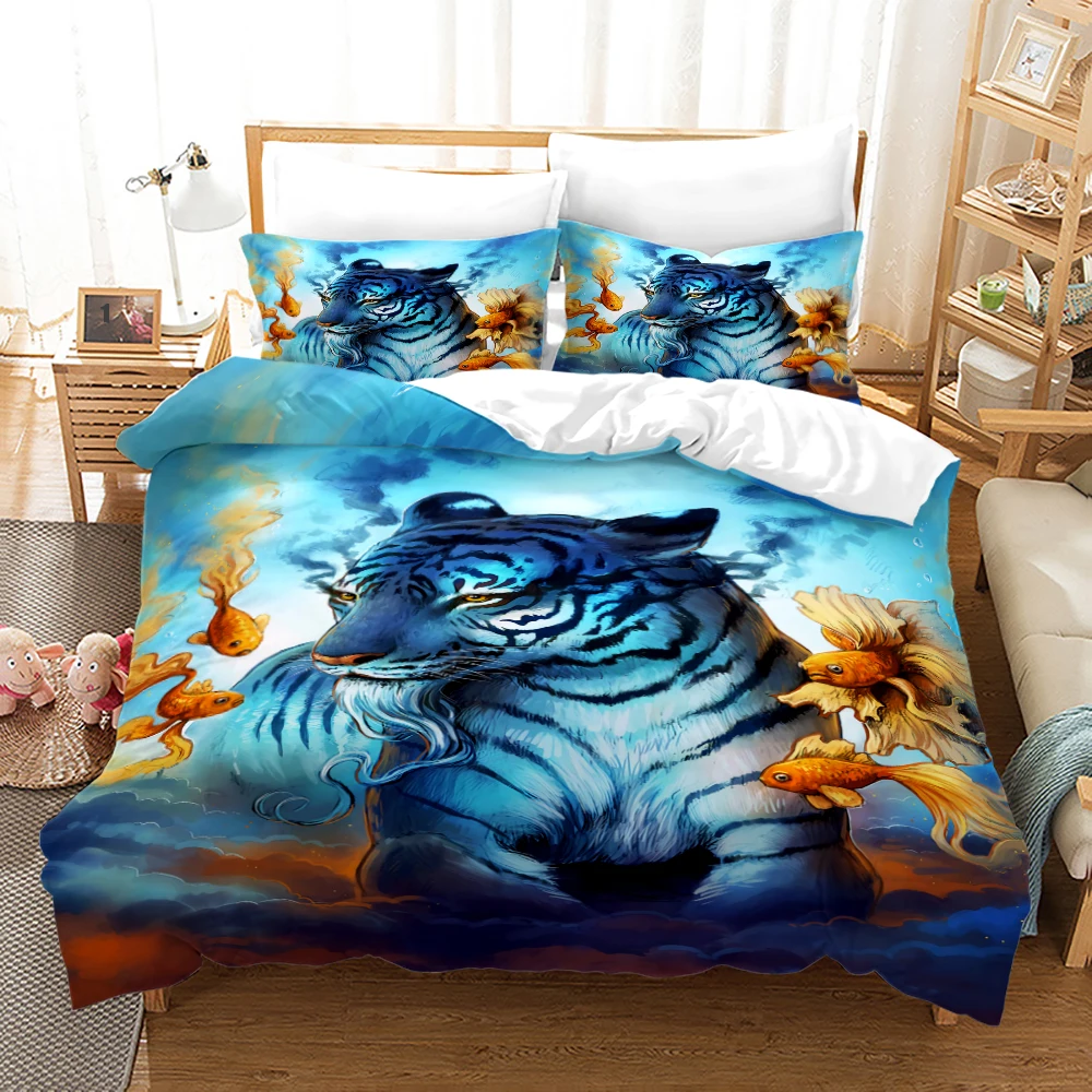 New Lions Bedding Set Single Twin Full Queen King Size Animal Tag Lion Wolf Bed Set Aldult Kid Bedroom Duvetcover Sets 040