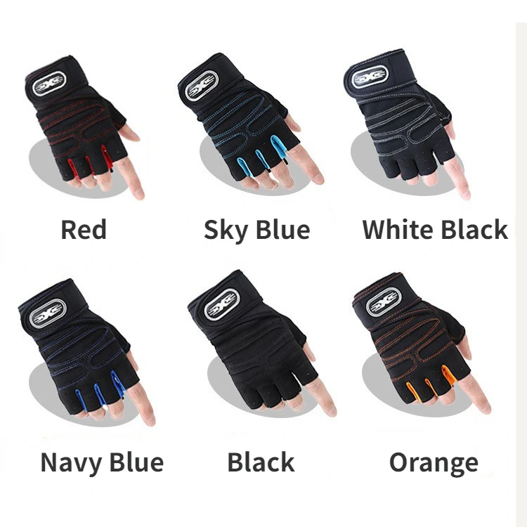 Fitness Half-finger Gloves Men  Women Protective Anti-slip Wrist Guard Barbell Cycling Equipment Training Gloves Sports Exercise 6