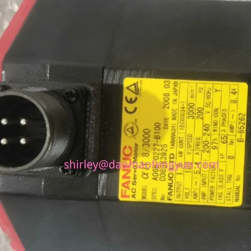 중고 A06B-0227-B100 원래 분해된 서보 모터 기능 정상