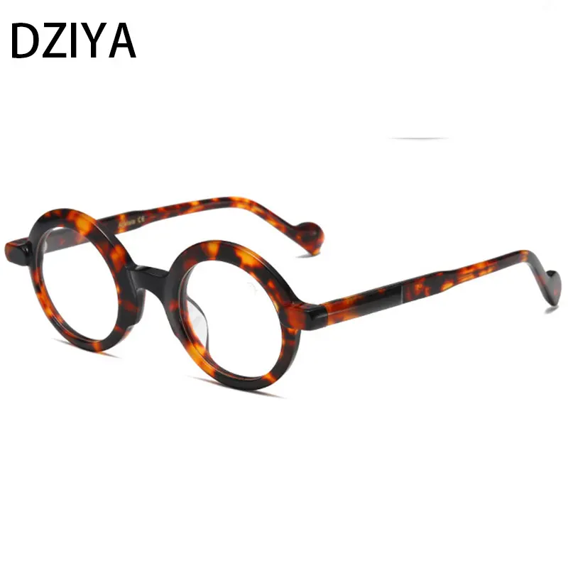 

Retro Round Handmade Acetate Glasses Optical Glasses Frames Men Women Fashion Glasses 60684