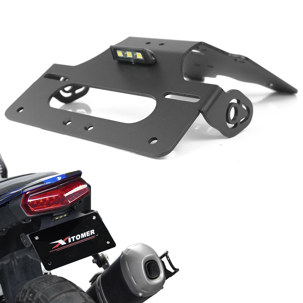 Rear Tail Tidy Fender Eliminator Kit License Plate Holder Bracket for YAMAHA TENERE 700 XTZ690/ Rally/ World Raid/World Rally T7 motorcycle license plate holder,license plate holder