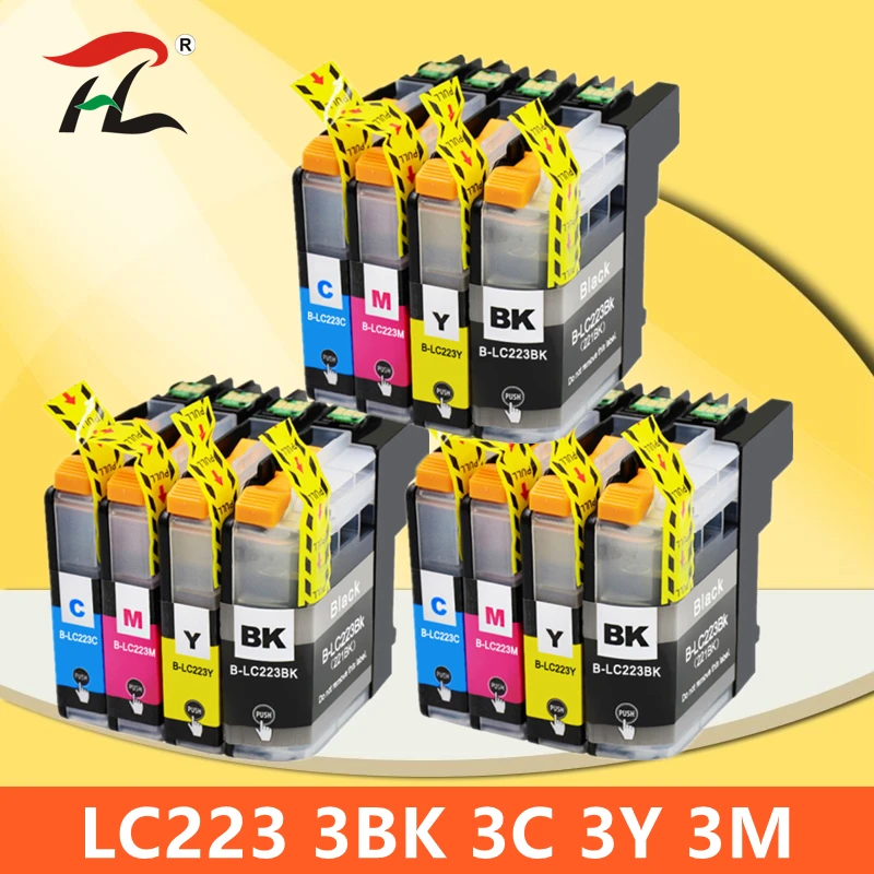 

Совместимый чернильный картридж LC223 LC221 для принтера Brother LC 221 LC225 MFC-J4420DW J4620DW J4625DW J480DW J680DW J880DW