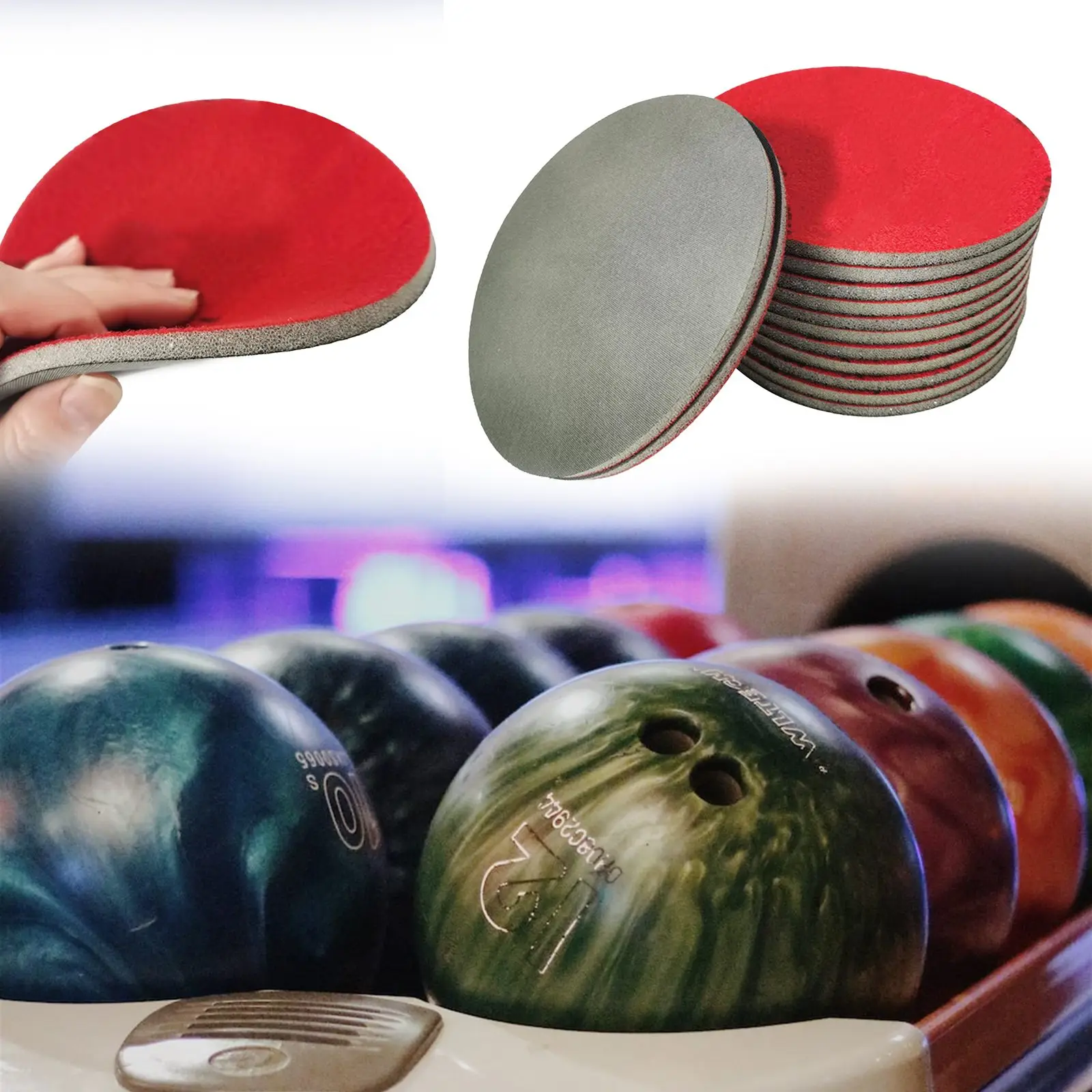 Bowling accessories Bowling Pad Ball Polishing Cleaner Car Sanding Accessories Cleaning Foam Men Detail Discs Power Kit Paper Sponge Sander Block