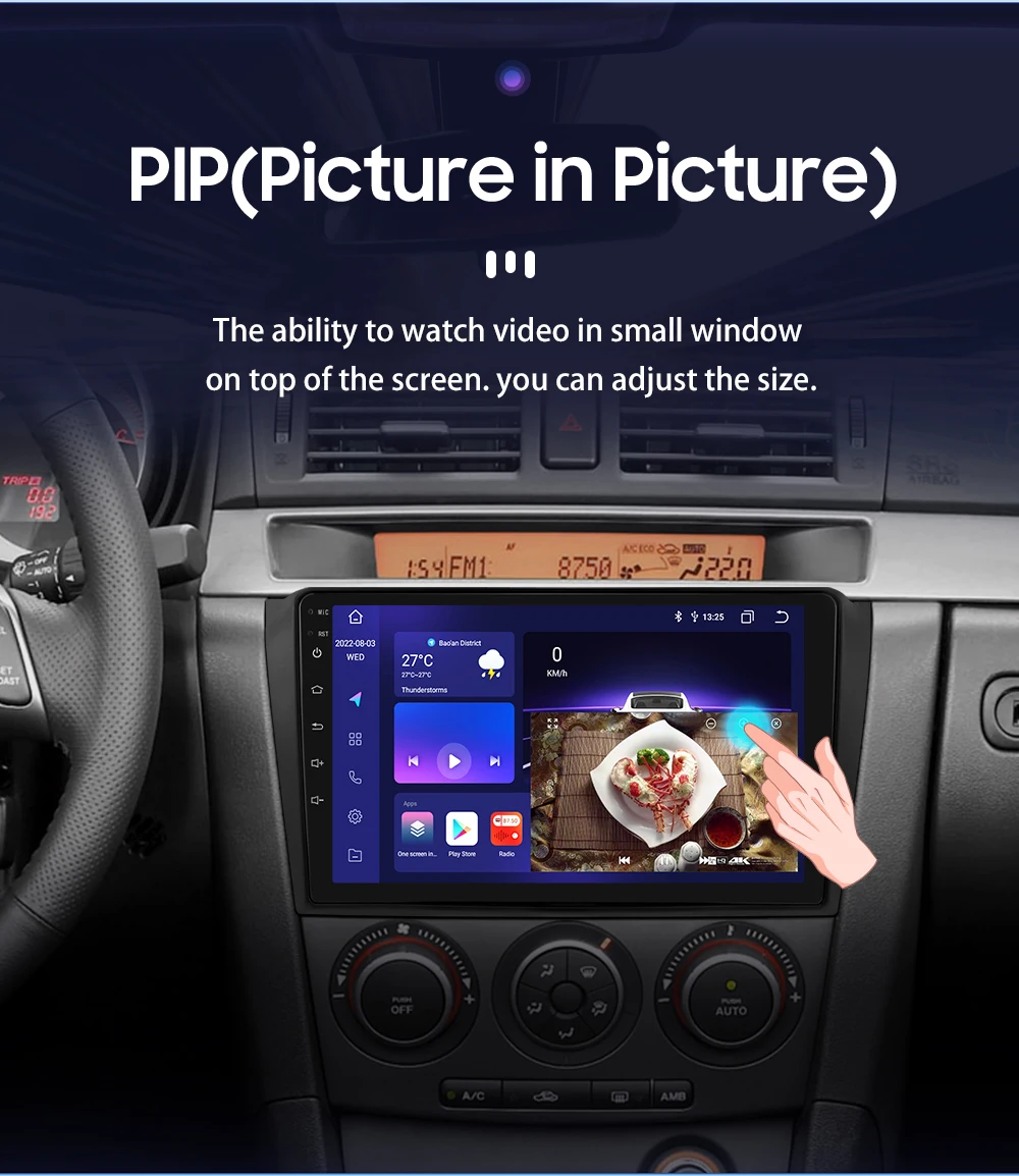 8G 128G Android 13 Car Radio For Mazda 3 2004-2009 Carplay AI Voice 4G Car Multimedia GPS 2din Intelligent Screen autoradio