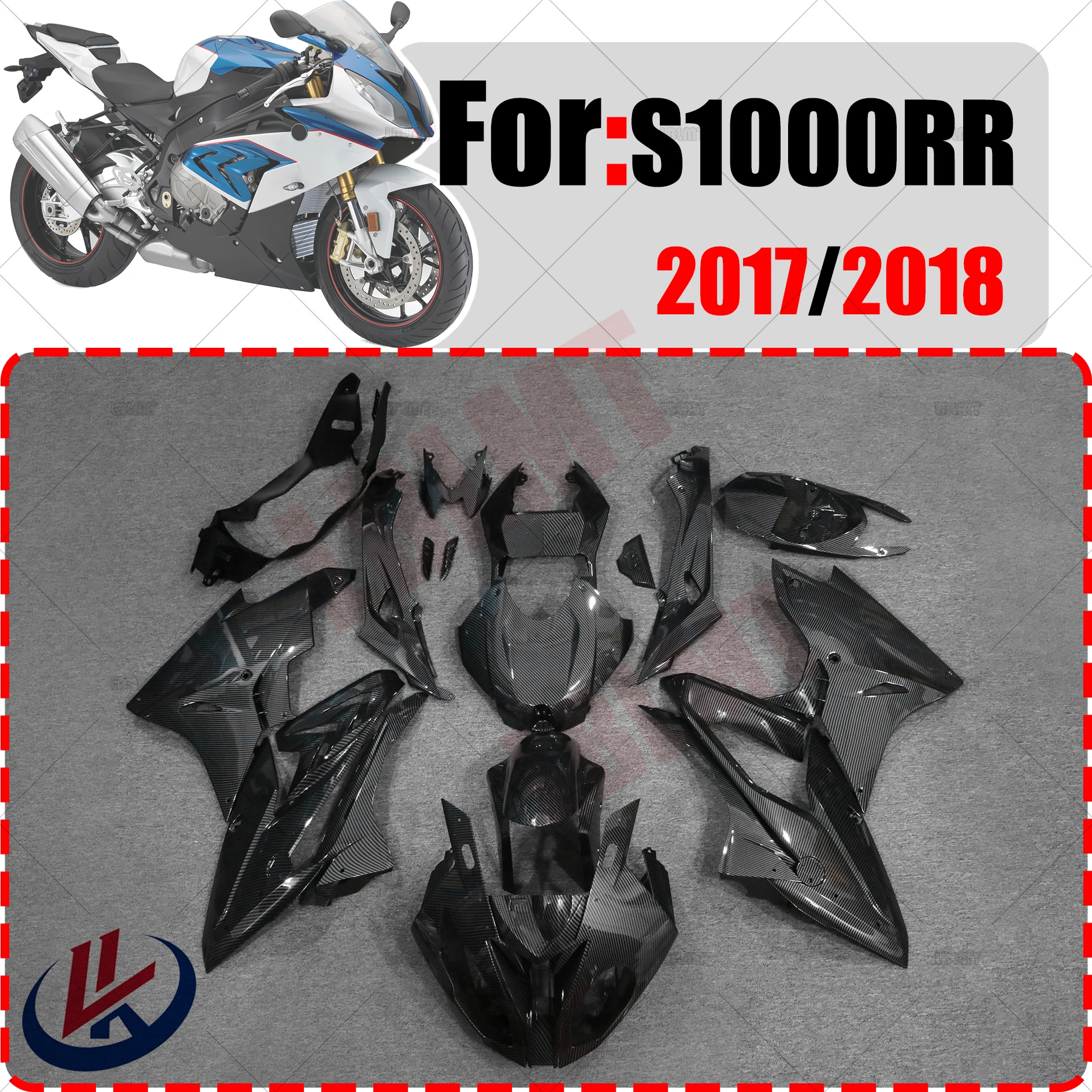 

Motorcycle ABS Injection Bodywork Fairing Kit For BMW S1000 RR S1000RR 2017 2018 Motorcycle Shell Fairing Spoiler Bodywork