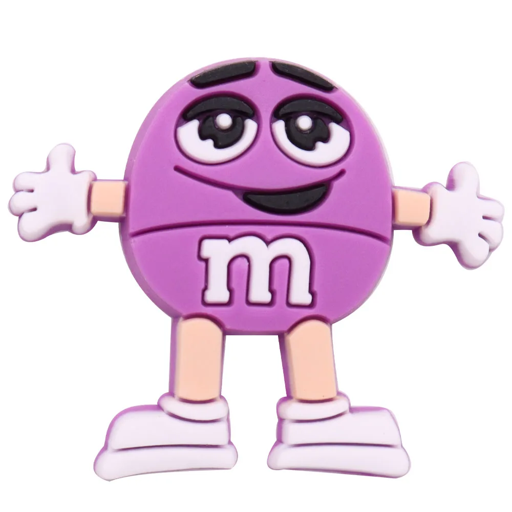 Purple M&M Candy Shoe Charm