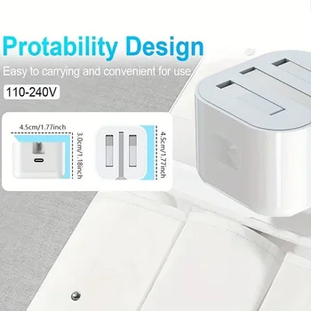 UK USB C Charger For iPhone 15 14 13 Pro QC3.0 Quick Charge PD 25W Type C Fast Charging Travel Wall Charger Power Adapter 2