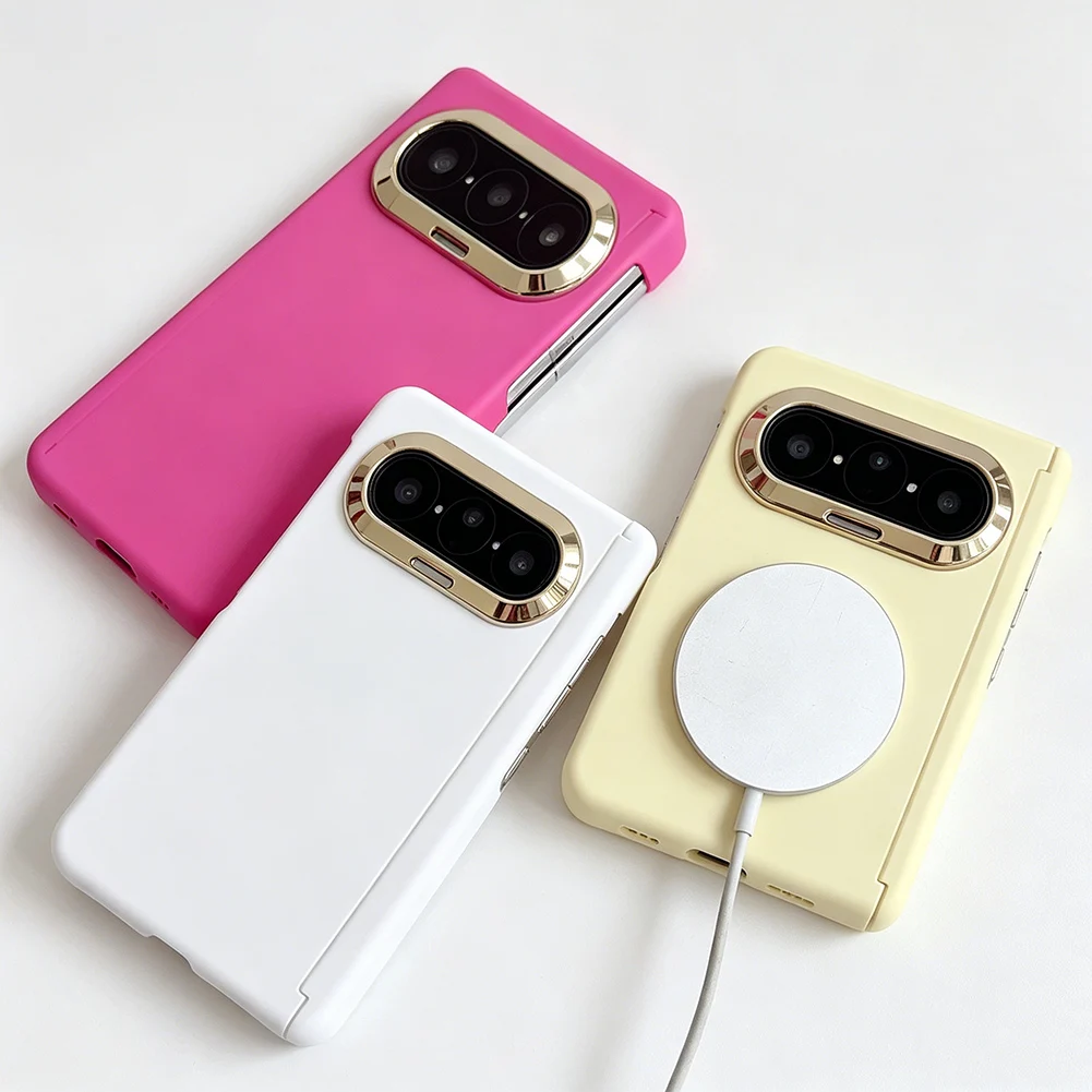 Electroplated Camera Bezel Case For Huawei Pura X Max With Hinge Protection & Anti-Scratch Foldable Phone Cover_voghion.com