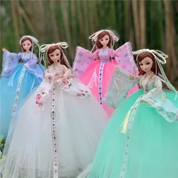Poupée féerique Hanfu de 30cm, à la mode, Style chinois, 13 articulations mobiles, yeux en 3D, vêtements, cadeau d'anniversaire, jouet habillé, nouvelle collection 1/6 