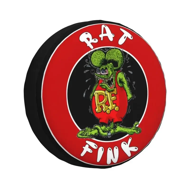 

Anime Cartoon Rat Fink Spare Wheel Tire Cover for Grand Cherokee Jeep RV SUV 4WD 4x4 Vehicle Accessories 14" 15" 16" 17"