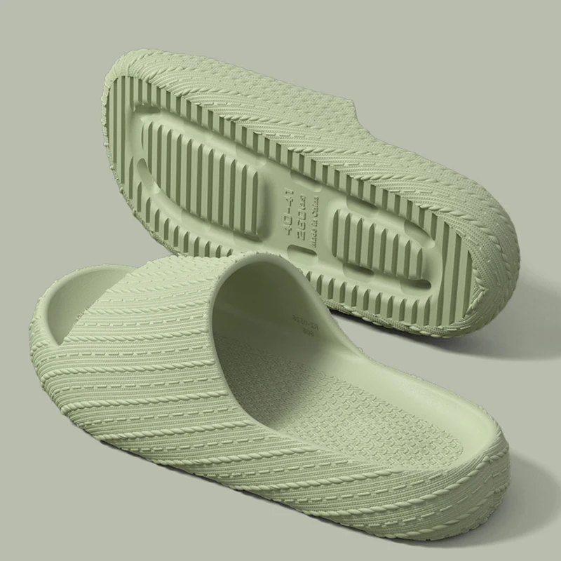 EVA Thick Bottom Bathroom Home Slippers Women Summer Soft Sole Platform Cloud Slides Woman Outdoor Non Slip Beach Flip Flops