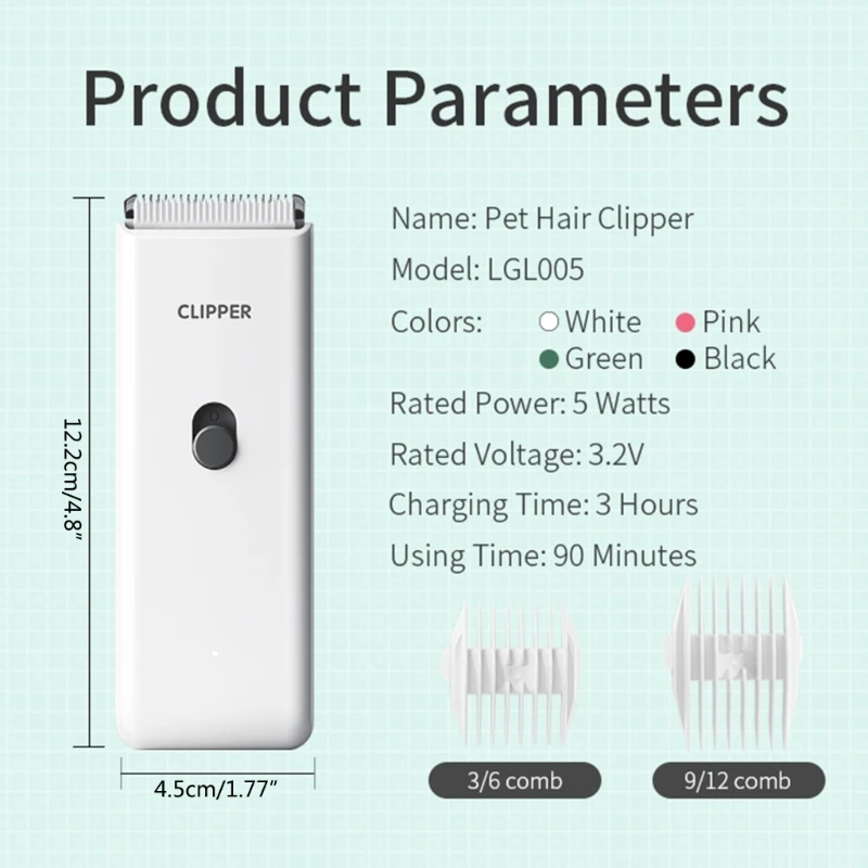 Dog Cat Hair Grooming Haircut Pet Shaver Low Noise Pet Rechargeable Cutter Shaver Cutting Machine hair trimmer pet clipper dog hair trimmer pet hair trimmer dog clipper