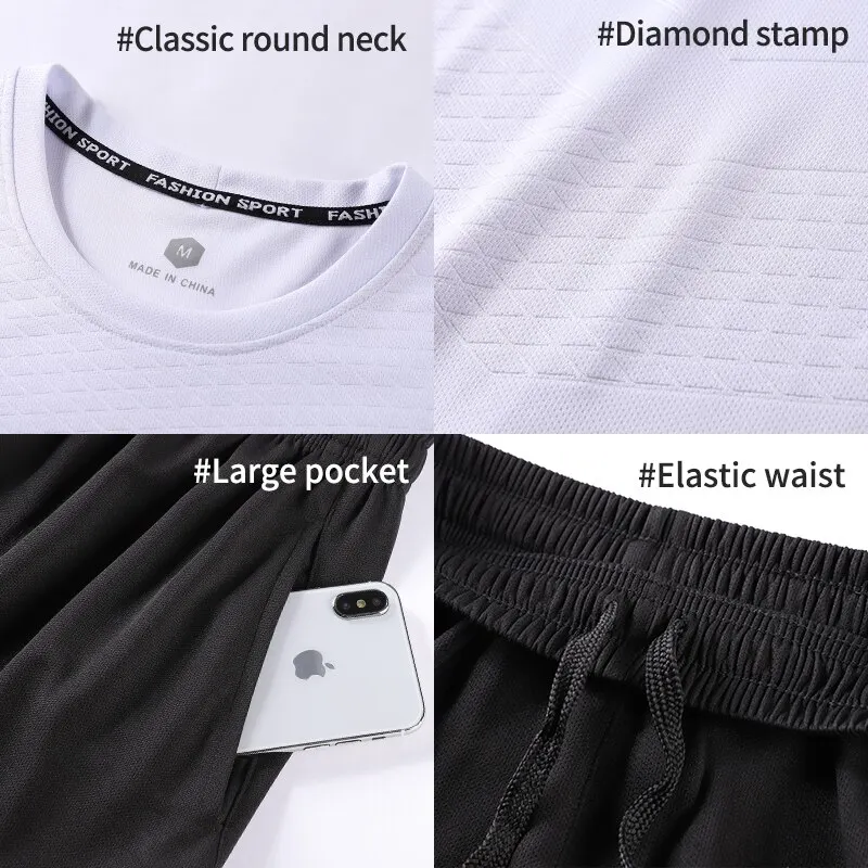 ملابس اللياقة البدنية للرجال حرير ثلجي سريع الجفاف...