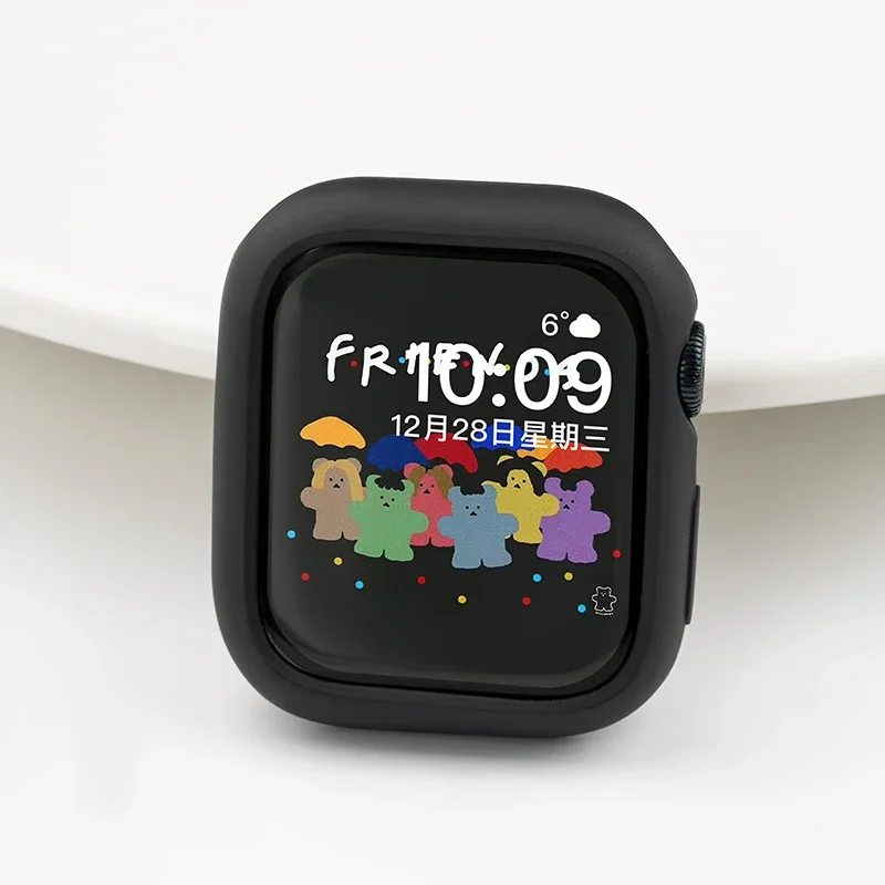 Stylish Candy Silicone Protective Case for Smartwatch - Cute and Durable Bumper Cover