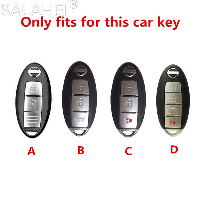 Hand sewing Luminous Top Layer Leather Car Key Case Cover For Nissan Tidda Livida X-Trail T31 T32 Qashqai March Juke Pathfinder key case key case cover